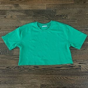 Green Zara oversize t-shirt, size S.